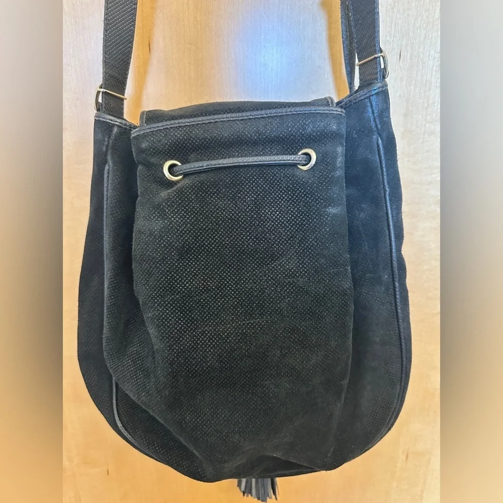 BOTTEGA VENETA Shoulder Bag suede Vintage Bucket Bag black - Picture 9 of 16